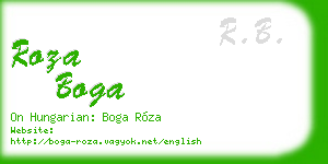 roza boga business card
